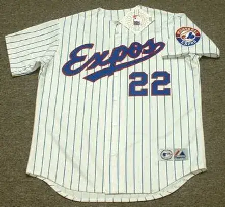 RONDELL WHITE Montreal Expos 1994 Majestic Throwback Home Baseball Jersey