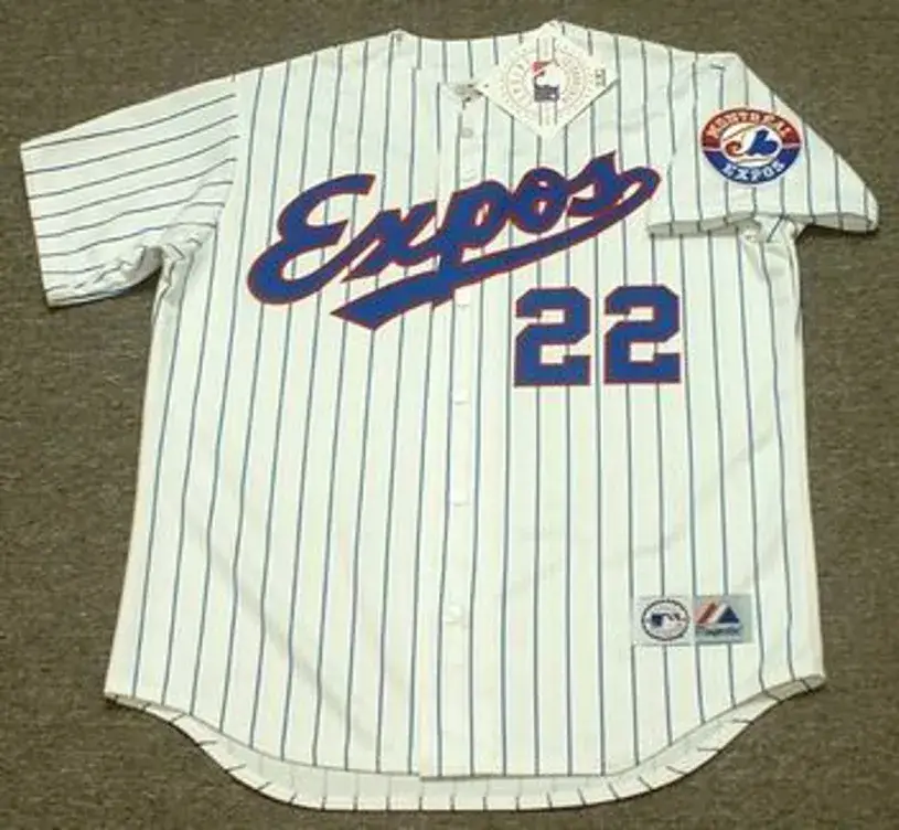 RONDELL WHITE Montreal Expos 1994 Majestic Throwback Home Baseball Jersey
