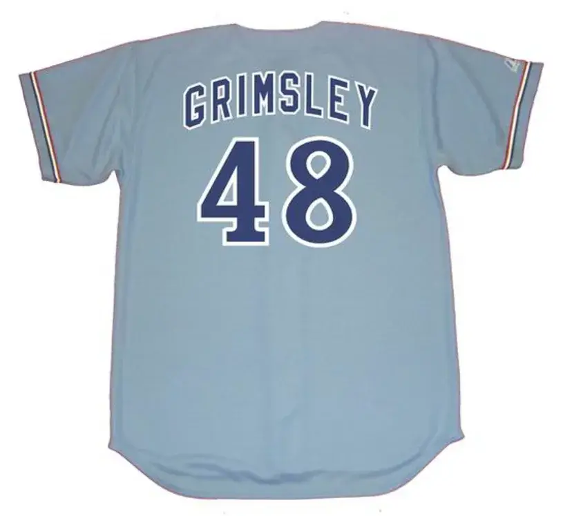 ROSS GRIMSLEY Montreal Expos 1978 Majestic Cooperstown Away Baseball Jersey 
