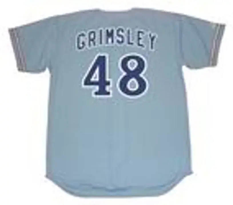 ROSS GRIMSLEY Montreal Expos 1978 Majestic Cooperstown Away Baseball Jersey 