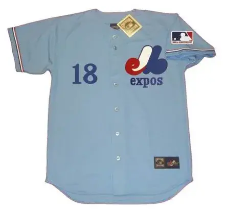 STEVE RENKO Montreal Expos 1969 Majestic Cooperstown Away Baseball Jersey 