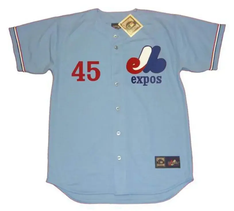 STEVE ROGERS Montreal Expos 1978 Majestic Cooperstown Away Baseball Jersey