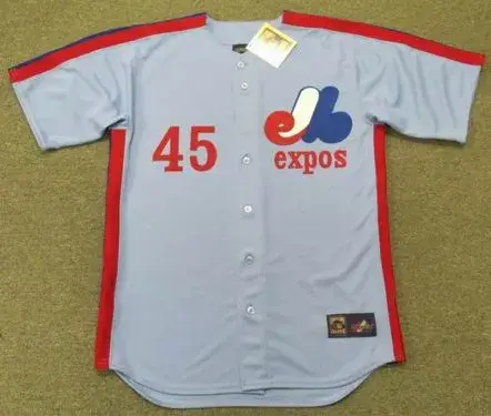 STEVE ROGERS Montreal Expos 1981 Majestic Cooperstown Away Baseball Jersey