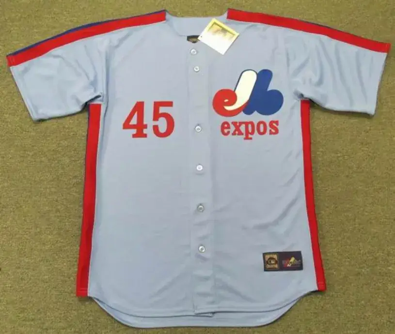 STEVE ROGERS Montreal Expos 1981 Majestic Cooperstown Away Baseball Jersey