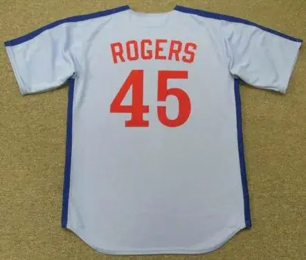 STEVE ROGERS Montreal Expos 1981 Majestic Cooperstown Away Baseball Jersey 