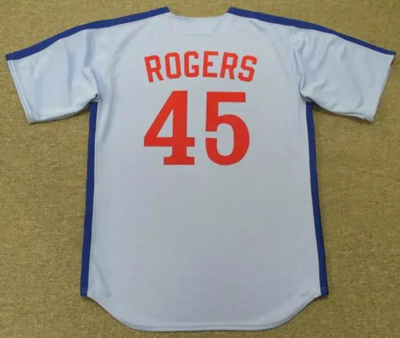 STEVE ROGERS Montreal Expos 1981 Majestic Cooperstown Away Baseball Jersey 