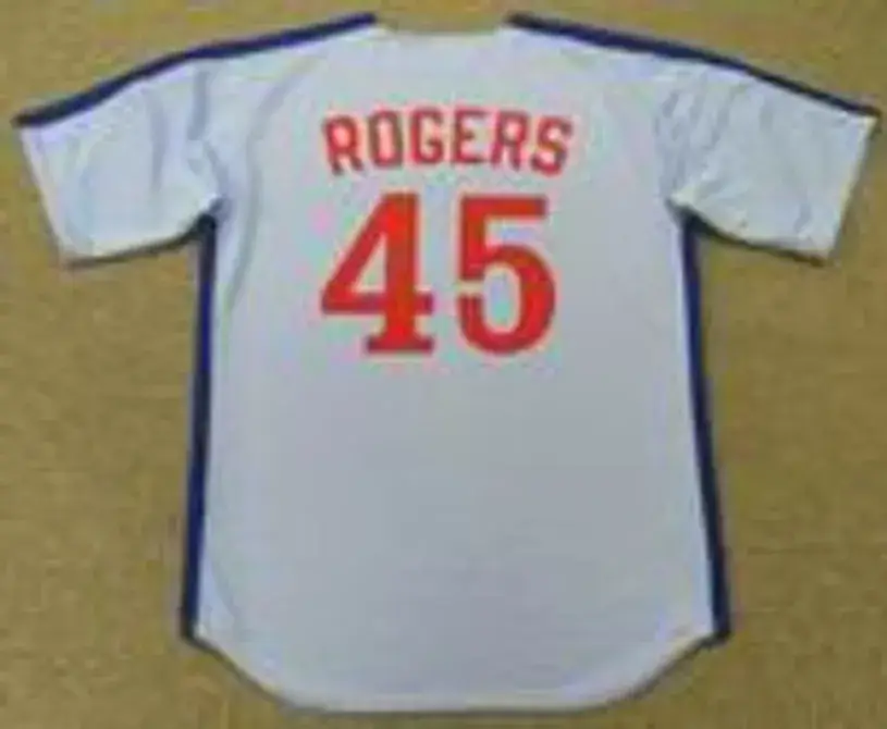 STEVE ROGERS Montreal Expos 1981 Majestic Cooperstown Away Baseball Jersey 