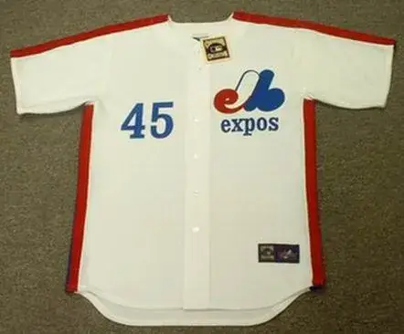 STEVE ROGERS Montreal Expos 1981 Majestic Cooperstown Throwback Home Baseball Jersey