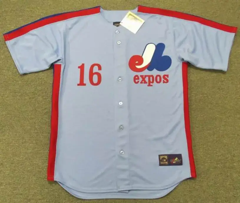 TERRY FRANCONA Montreal Expos 1983 Majestic Cooperstown Away Baseball Jersey
