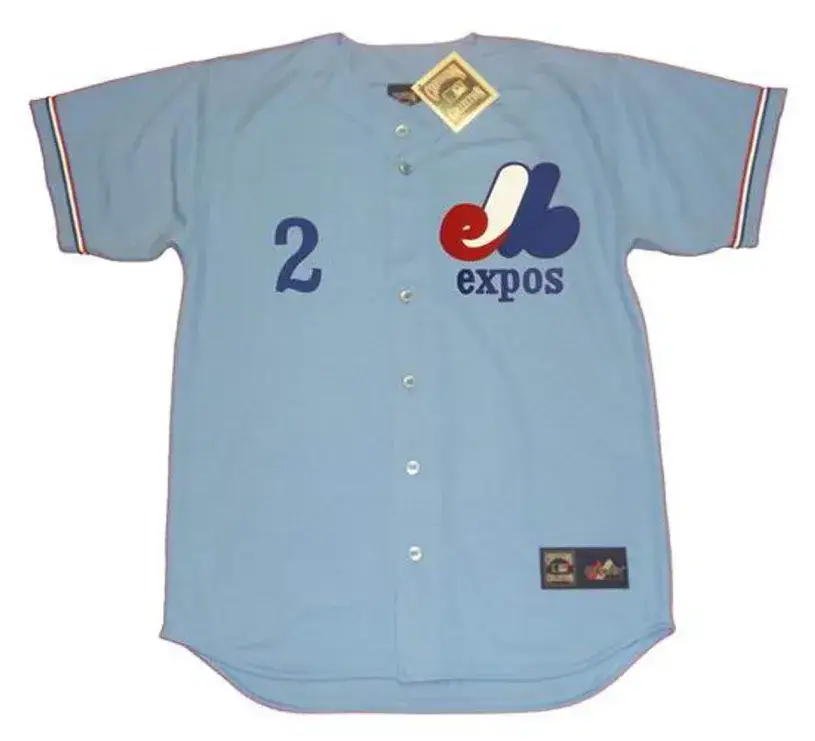 TIM McCARVER Montreal Expos 1972 Majestic Cooperstown Away Baseball Jersey 