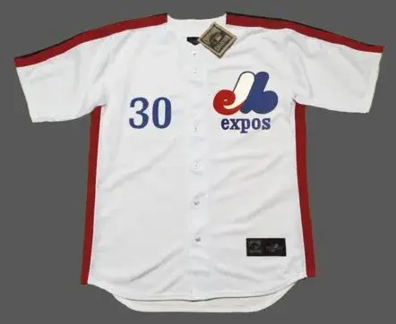 TIM RAINES Montreal Expos 1981 Majestic Cooperstown Home Baseball Jersey
