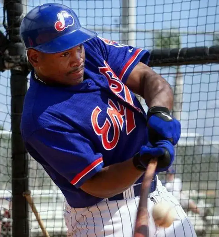 TIM RAINES Montreal Expos 2001 Majestic Throwback Baseball Jersey 