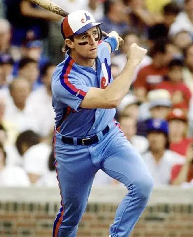 TIM WALLACH Montreal Expos 1982 Majestic Cooperstown Away Baseball Jersey 