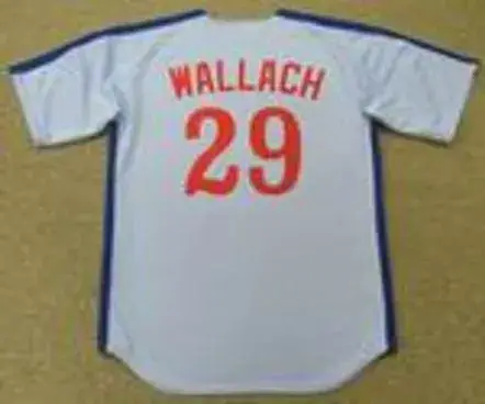 TIM WALLACH Montreal Expos 1982 Majestic Cooperstown Away Baseball Jersey 