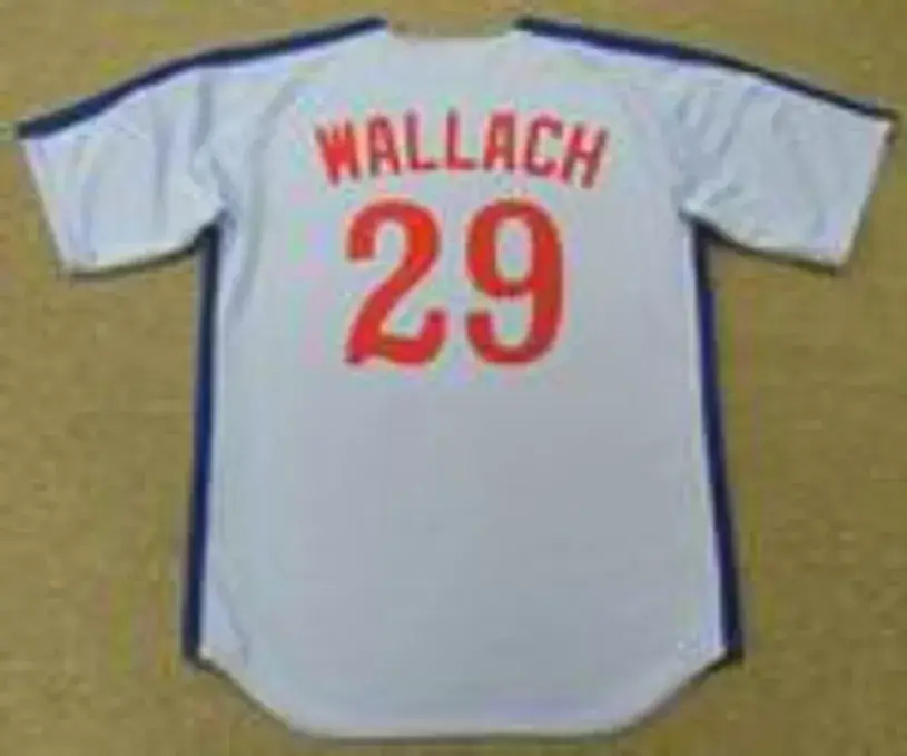 TIM WALLACH Montreal Expos 1982 Majestic Cooperstown Away Baseball Jersey 