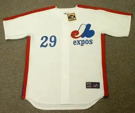 TIM WALLACH Montreal Expos 1982 Majestic Cooperstown Home Baseball Jersey