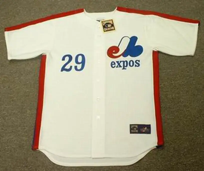TIM WALLACH Montreal Expos 1982 Majestic Cooperstown Home Baseball Jersey