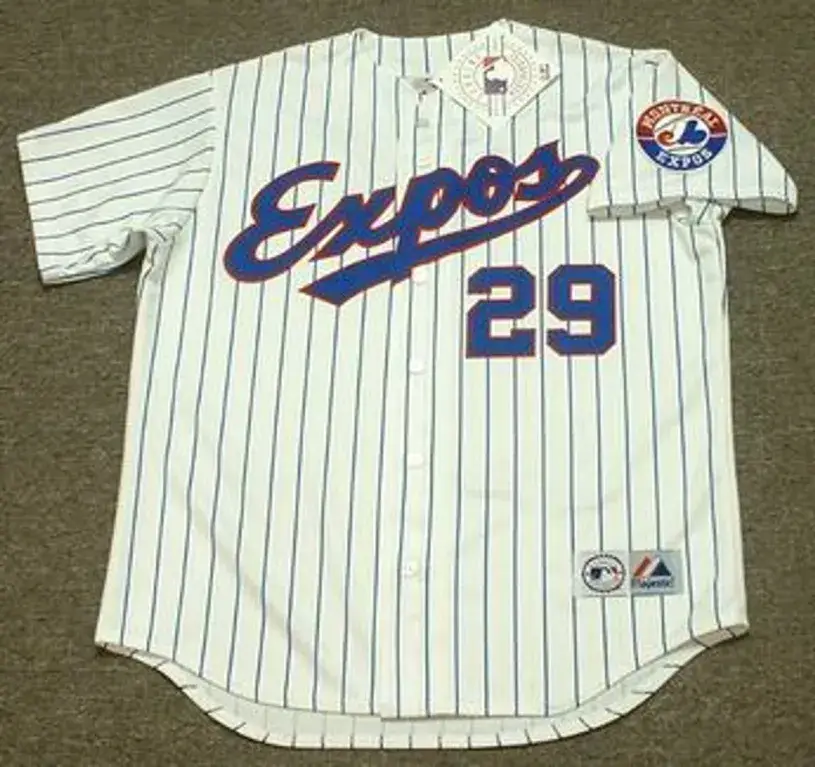 TIM WALLACH Montreal Expos 1992 Majestic Throwback Home Baseball Jersey