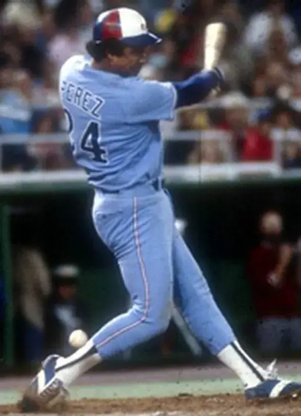 TONY PEREZ Montreal Expos 1978 Majestic Cooperstown Away Baseball Jersey 