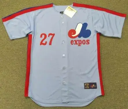 VLADIMIR GUERRERO Montreal Expos 1980’s Majestic Cooperstown Away Baseball Jersey