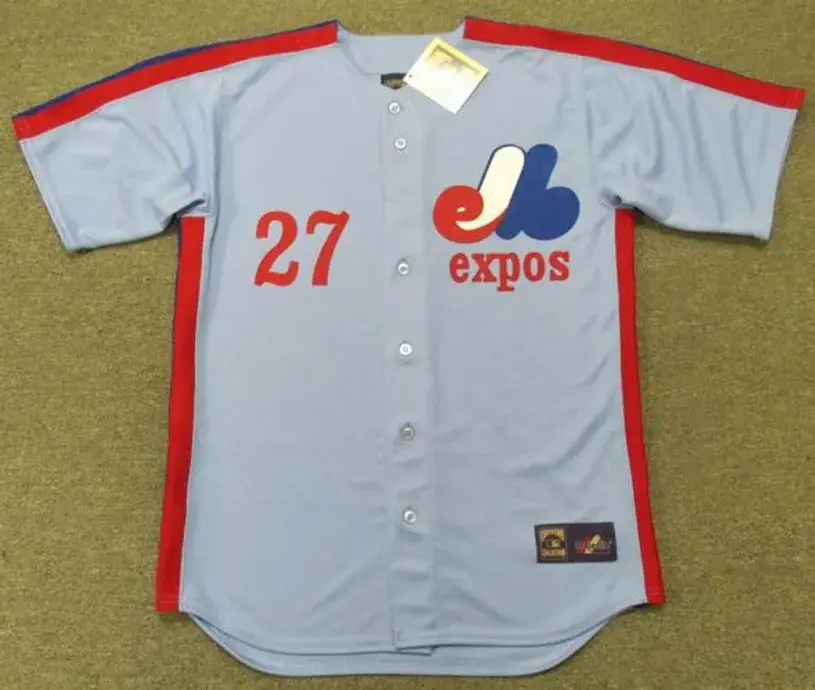 VLADIMIR GUERRERO Montreal Expos 1980’s Majestic Cooperstown Away Baseball Jersey