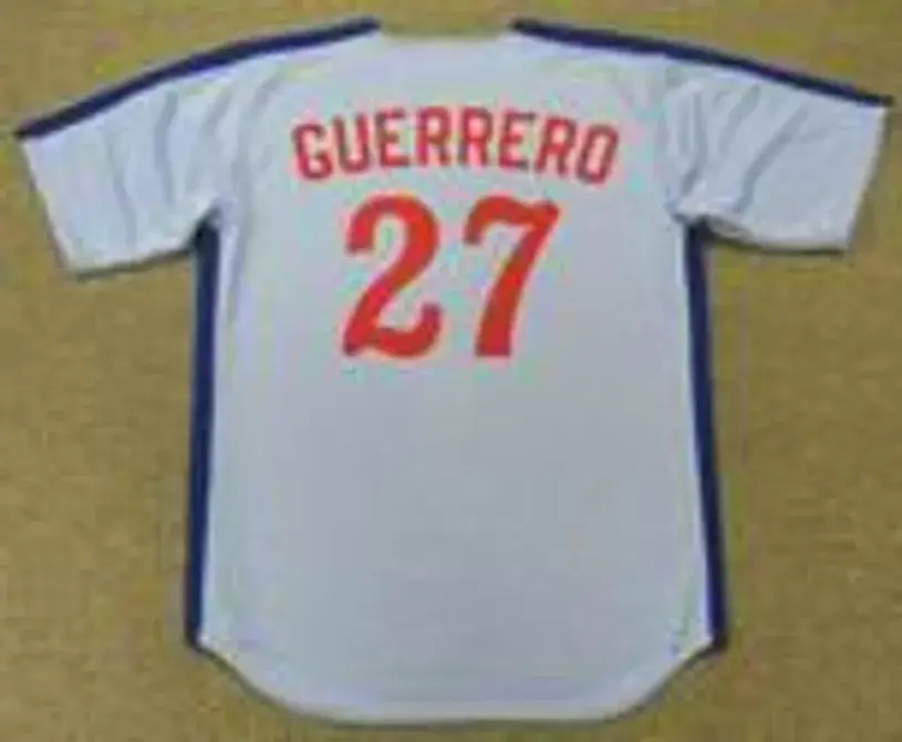VLADIMIR GUERRERO Montreal Expos 1980’s Majestic Cooperstown Away Baseball Jersey 