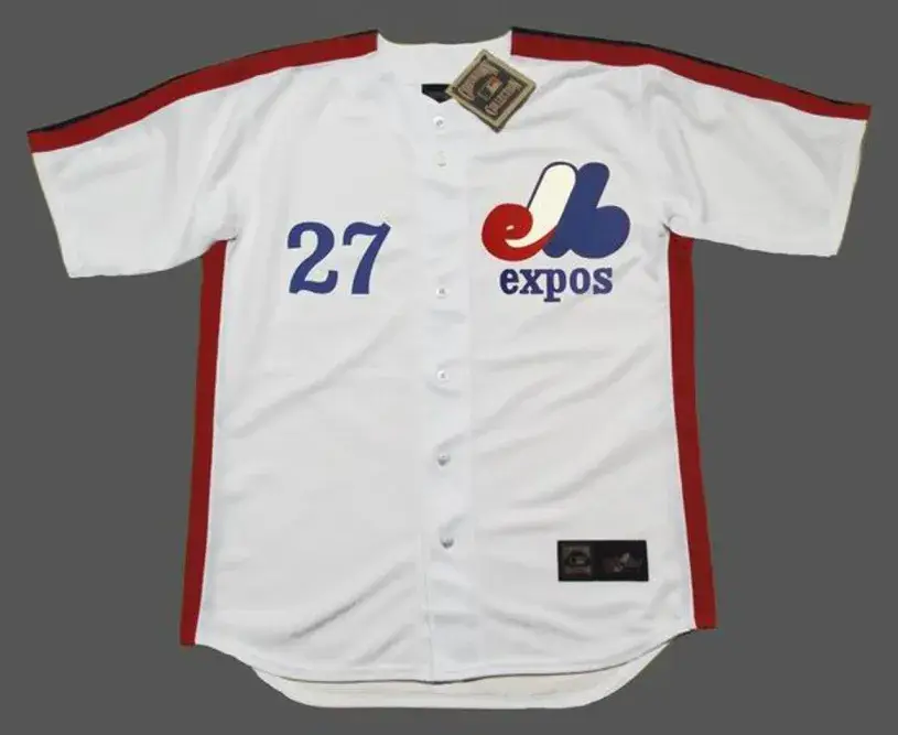 VLADIMIR GUERRERO Montreal Expos 1980’s Majestic Cooperstown Home Baseball Jersey