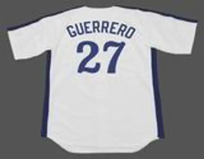 VLADIMIR GUERRERO Montreal Expos 1980’s Majestic Cooperstown Home Baseball Jersey 