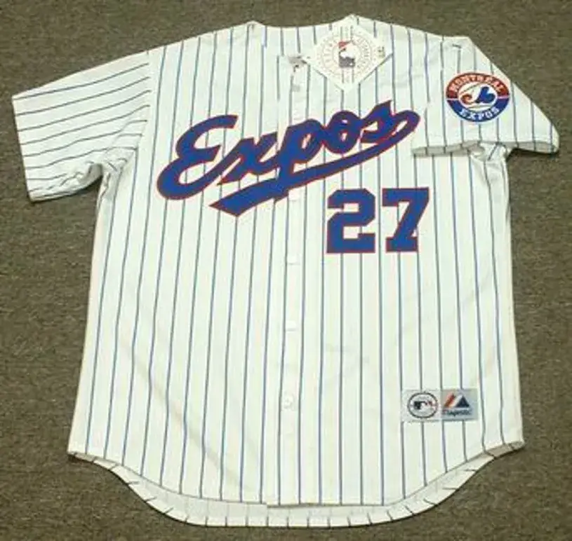 VLADIMIR GUERRERO Montreal Expos 1999 Home Majestic Baseball Throwback Jersey