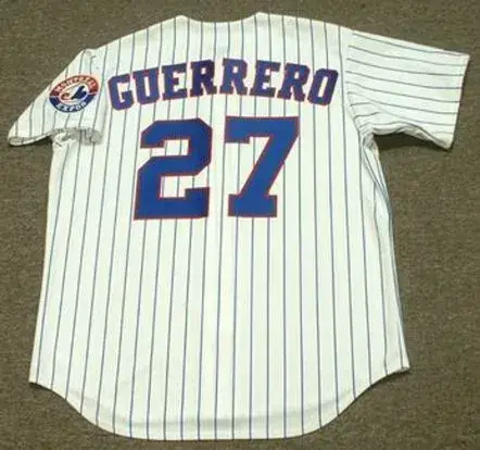 VLADIMIR GUERRERO Montreal Expos 1999 Home Majestic Baseball Throwback Jersey 