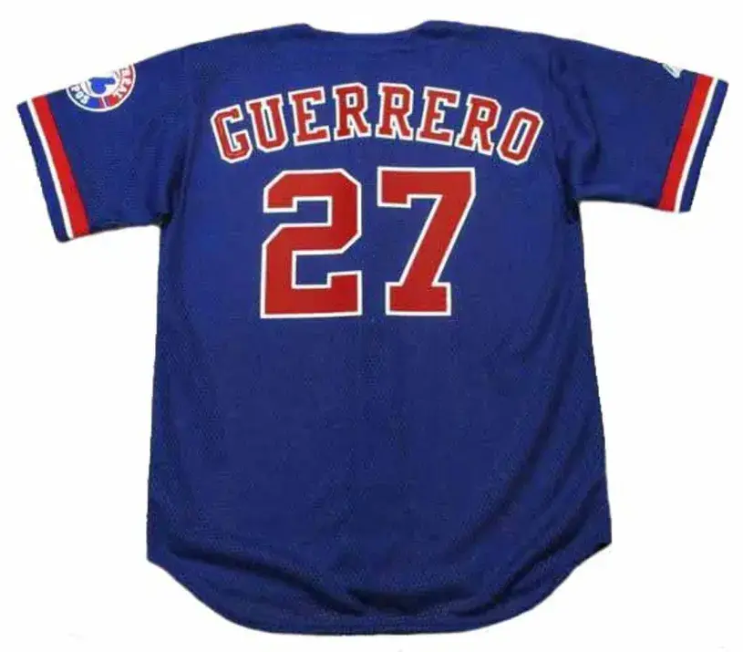 VLADIMIR GUERRERO Montreal Expos 2002 Majestic Baseball Throwback Jersey 