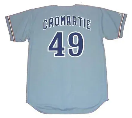 WARREN CROMARTIE Montreal Expos 1978 Majestic Cooperstown Away Baseball Jersey 