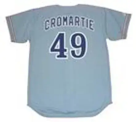 WARREN CROMARTIE Montreal Expos 1978 Majestic Cooperstown Away Baseball Jersey 