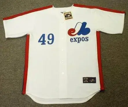 WARREN CROMARTIE Montreal Expos 1981 Majestic Cooperstown Home Baseball Jersey