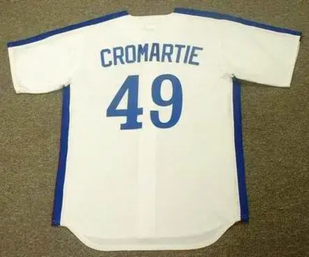 WARREN CROMARTIE Montreal Expos 1981 Majestic Cooperstown Home Baseball Jersey 