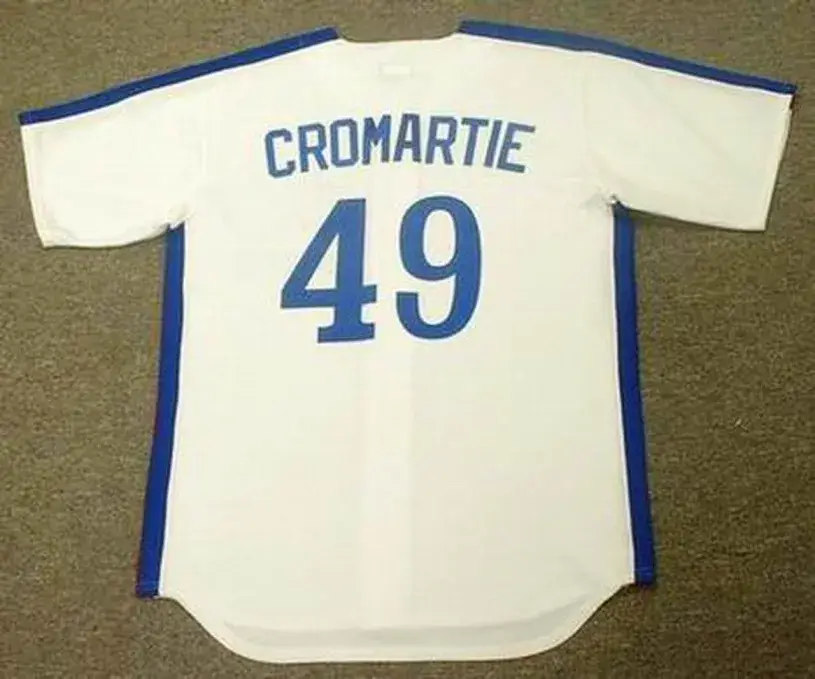 WARREN CROMARTIE Montreal Expos 1981 Majestic Cooperstown Home Baseball Jersey 