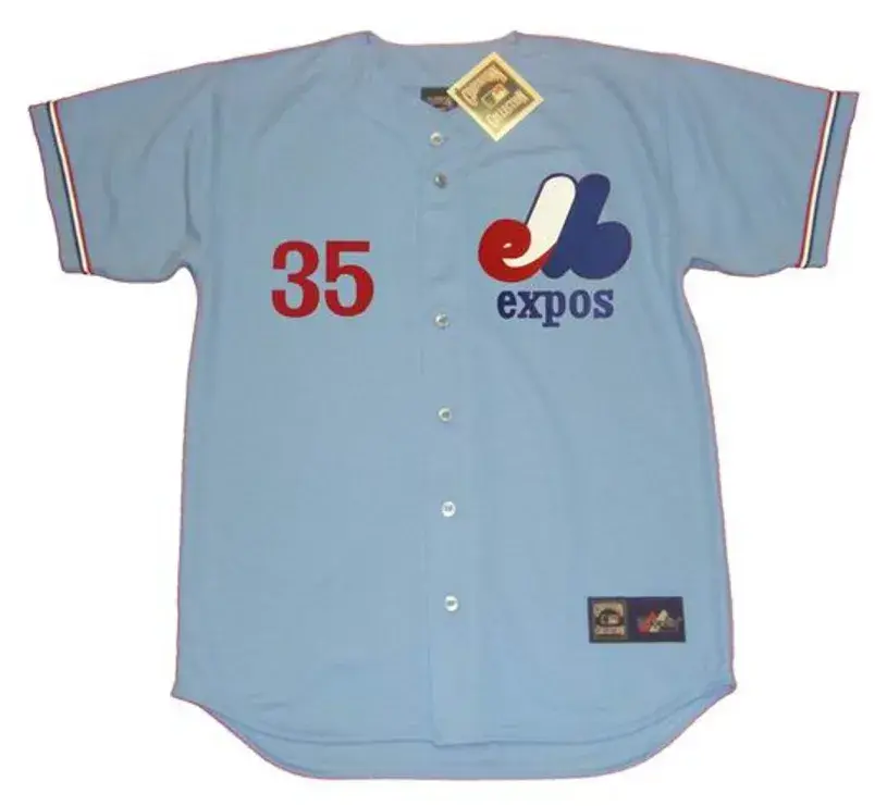 WOODIE FRYMAN Montreal Expos 1978 Majestic Cooperstown Away Baseball Jersey
