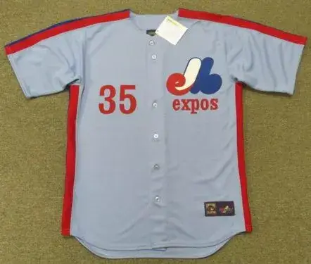WOODIE FRYMAN Montreal Expos 1981 Majestic Cooperstown Away Baseball Jersey