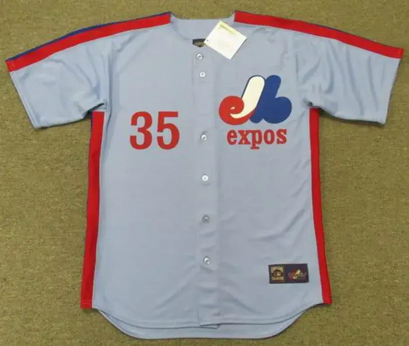 WOODIE FRYMAN Montreal Expos 1981 Majestic Cooperstown Away Baseball Jersey