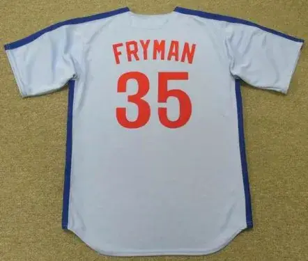 WOODIE FRYMAN Montreal Expos 1981 Majestic Cooperstown Away Baseball Jersey 