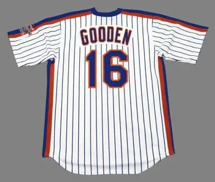 DWIGHT GOODEN New York Mets 1986 Majestic Cooperstown Home Baseball Jersey 