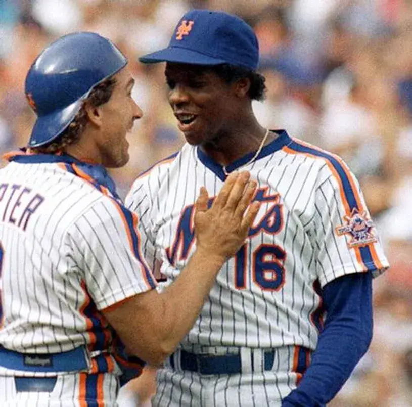 DWIGHT GOODEN New York Mets 1986 Majestic Cooperstown Home Baseball Jersey 