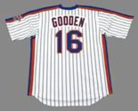 DWIGHT GOODEN New York Mets 1986 Majestic Cooperstown Home Baseball Jersey 