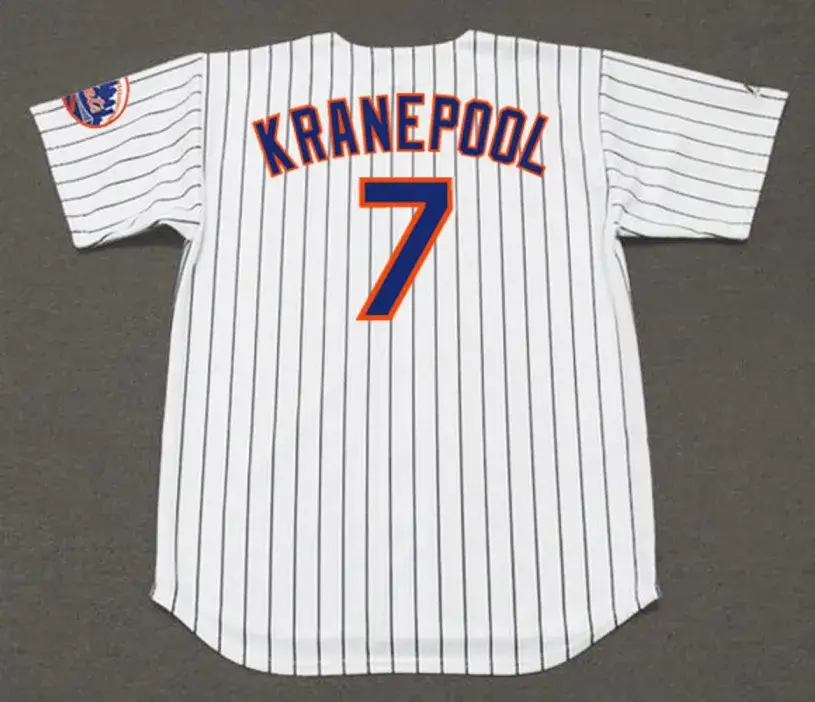 ED KRANEPOOL New York Mets 1969 Home Majestic Baseball Throwback Jersey 