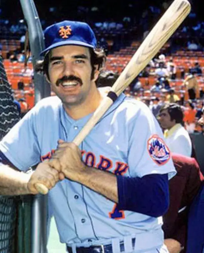ED KRANEPOOL New York Mets 1973 Away Majestic Baseball Throwback Jersey 