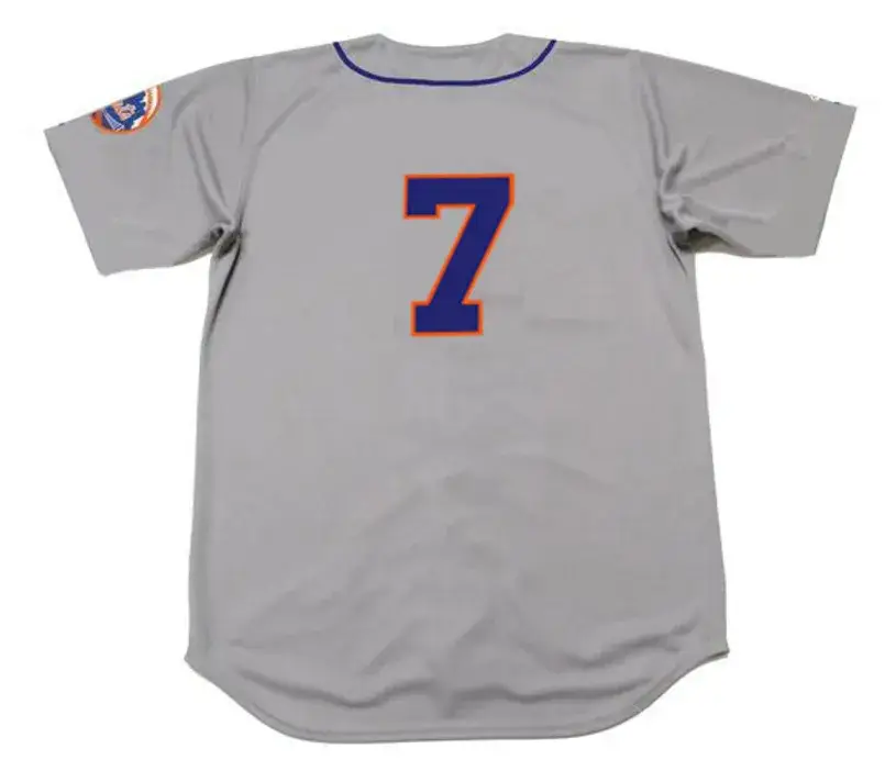 ED KRANEPOOL New York Mets 1973 Away Majestic Baseball Throwback Jersey 