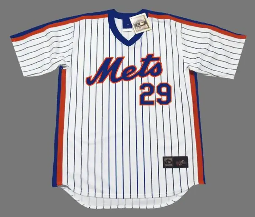FRANK VIOLA New York Mets 1990 Majestic Cooperstown Home Baseball Jersey