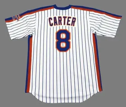 GARY CARTER New York Mets 1986 Majestic Throwback Home Baseball Jersey 