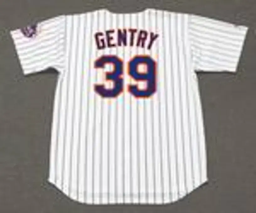 GARY GENTRY New York Mets 1969 Home Majestic Baseball Throwback Jersey 