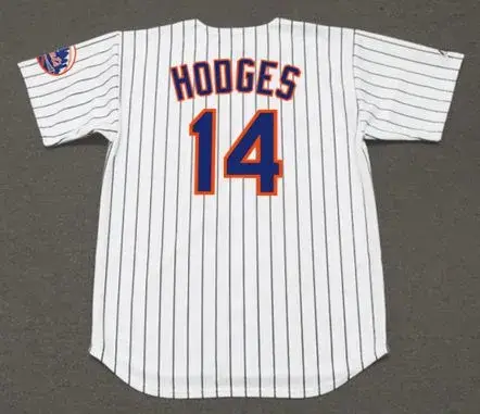 GIL HODGES New York Mets 1962 Home Majestic Baseball Throwback Jersey 